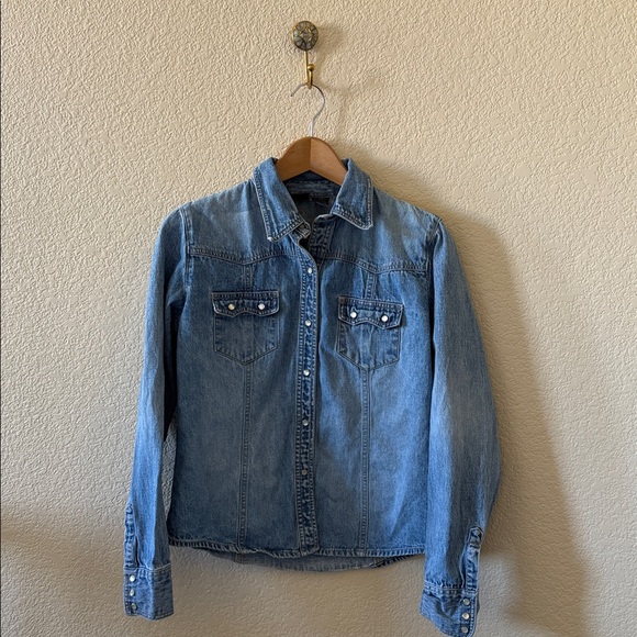 Vintage Y2K Gap denim Pearl Snap Buttons in size Medium - Picture 3 of 12